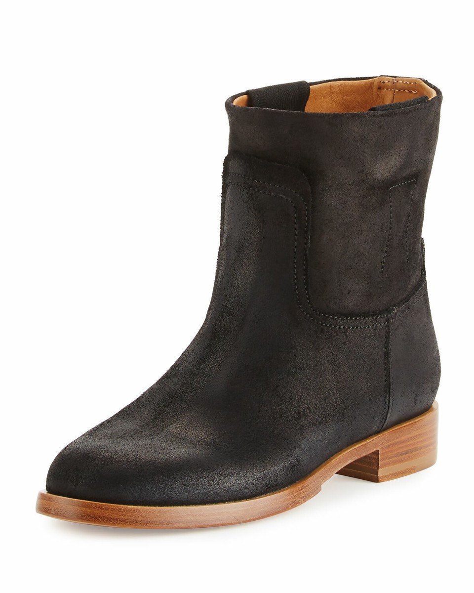 1点即発SALE★RAG&BONE★カッコイイHOLLYレザーアンクルブーティ NWOB Rag & Bone Black Waxy Calf Suede Holly Ankle Boots SIze