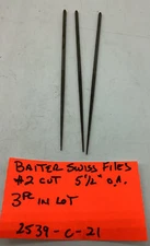 BaiterSwiss Files, Round, #2 Cut, 5 1/2”, ( 3 Pc In Lot)2539- C- 21