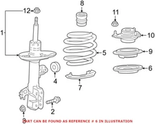 Genuine OEM Front Upper Coil Spring Insulator For Toyota 4815706220