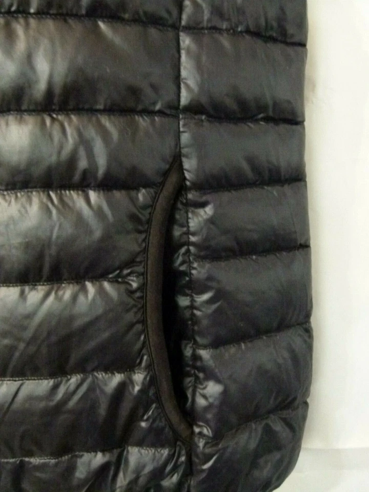 Uniqlo подростков девочек жилет пуховик выстеганная перо вниз черный размер 4 S - Изображение 3 из 4