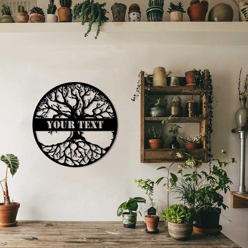 Tree of Life Family Sign, Personalized Metal Sign, Sign of Name, Custom Sign - Picture 2 of 7