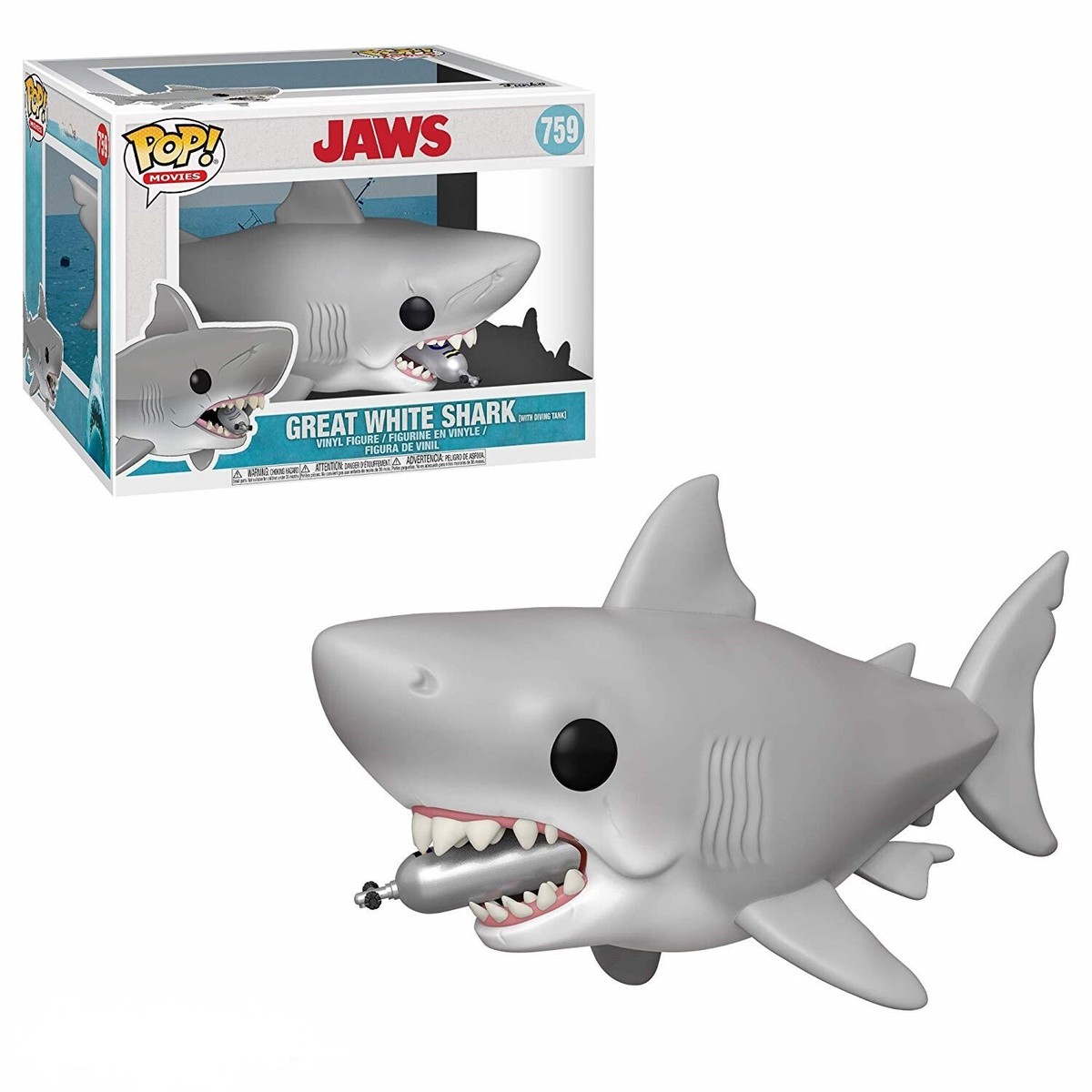 FUNKO POP! ジョーズ Tシャツセット限定版 Funko Pop Vinyl Jaws # 759 & # 760 Set Sold as a Double Pack