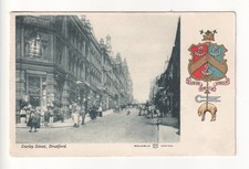 Bradford - Darley Street and shops - 1905 used postcard