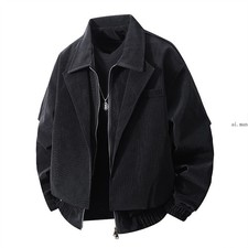 Men's Fall Cargo Jacket Lightweight Loose Jackets Zip Up Casual Outfits Coats
