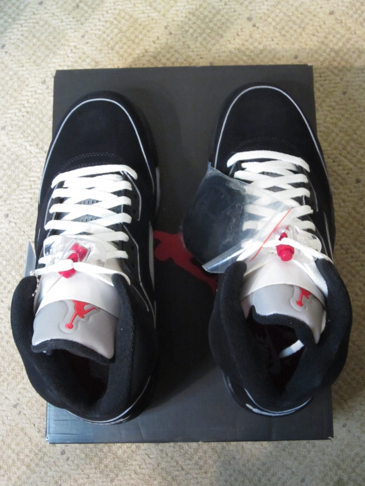 Nike Air Jordan 5 Retro OG Black Metallic Reimagined Silver Men's Size 10 NEW! thumbnail 15