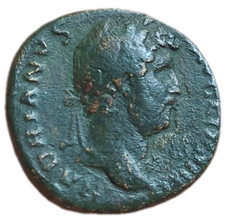 #2734 ADRIANO As Roma 134-8 d.C. AE25mm 11,66g (Repatinada?) RIC812
