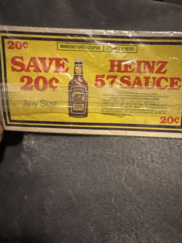 Heinz Coupon Vintage 1987
