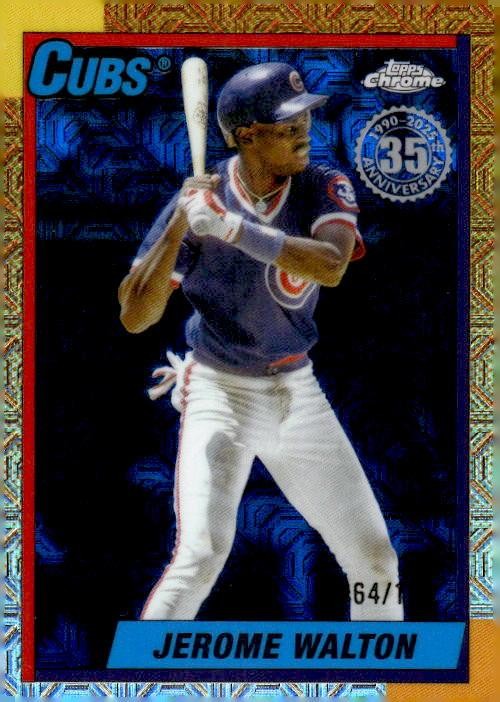 2025 Topps Chrome 1991 Jerome Walton /150