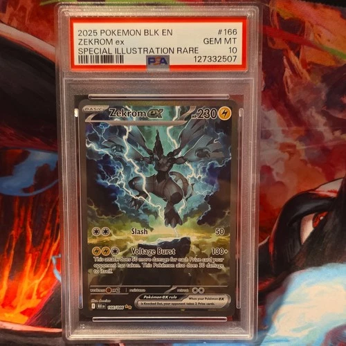 🔥£1 START🔥 Zekrom EX 166/086 Black Bolt SIR PSA 10