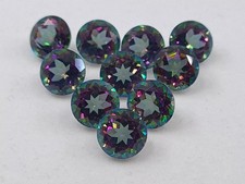 AAA Natural Mystic Topaz Faceted Round Shape Loose Gemstone