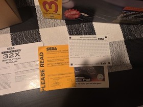 SEGA 32X Console Upgrade For Genesis CIB w/ Manuals Reg Card NEAR MINT🔥