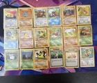 Pokemon Vintage 18 Card Lot, Base Set, Team Rocket, Jungle, WOTC Era Cards