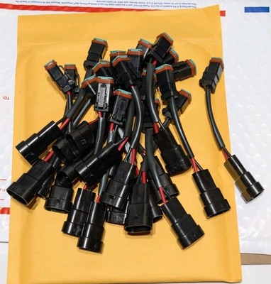 20Pcs 2 pin 9005/9006/H10 to Deutsch  Headlight Adapter For Off-road Lights