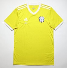 CARDIFF CITY 2017/2018 CAMISETA DE ENTRENAMIENTO KIT CAMISETA DE FÚTBOL AMARILLA ADIDAS talla S PEQUEÑA
