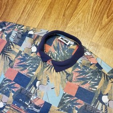 Vintage 90s Hawaiian Shirt Men Large Toucan Sam Allen Wah Collection Geometric