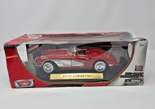 Chevy Corvette 1959 Motor Max Die Cast Replica Chevrolet Convertible Red White
