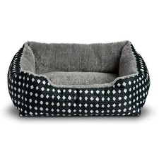 Plush cuddle pet bed for dogs cats and puppies