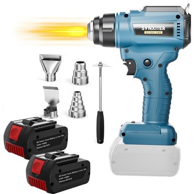 Für Bosch 18V GBA Akku Heißluftgebläse Heißluftpistole + 4x Düsen / Ladegerät DE