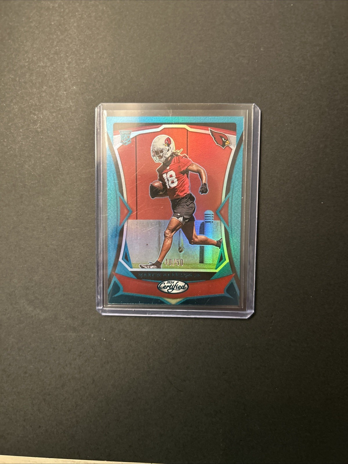 Marvin Harrison Jr 2024 Panini Certified Teal Mirror RC /50 #104 Cardinals