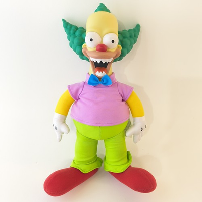#ad The Simpsons Good and Evil 16quot; Talking Krusty Pull String Doll $19.99