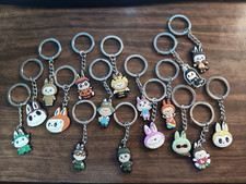 Cute Kawaii Rabbit Demon Keychain | Spooky Bunny Figure Bag Charm | Designer Art