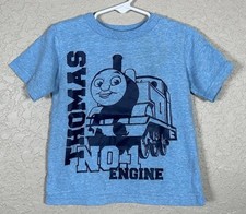 Vintage Thomas the Tank Engine Friends Blue Short Sleeve T-Shirt Toddler 2T