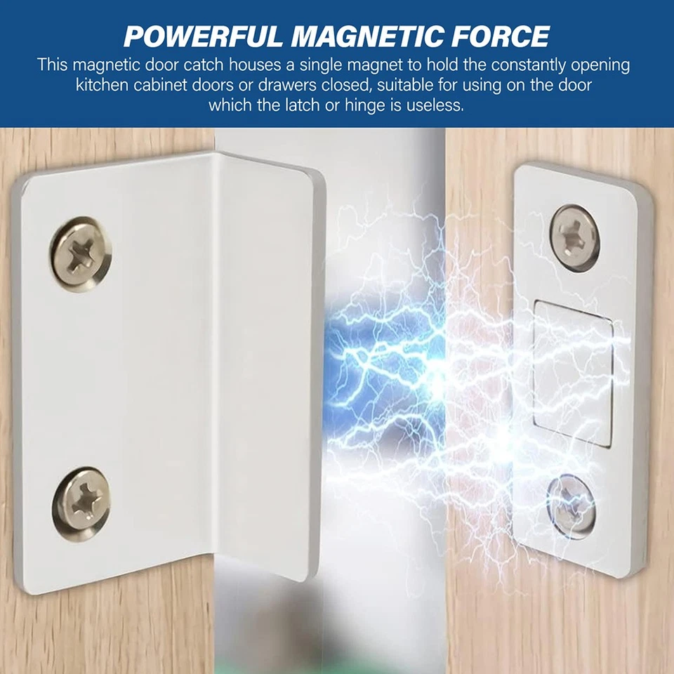 Türmagnete Schrank Tür Extrem Stark Magnetschnäpper Möbelmagnet L Form - Bild 4 von 4