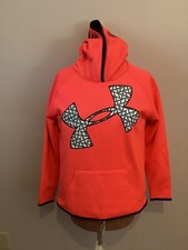 Under Armour Cold Gear Loose Hoodie Pink Girls XL