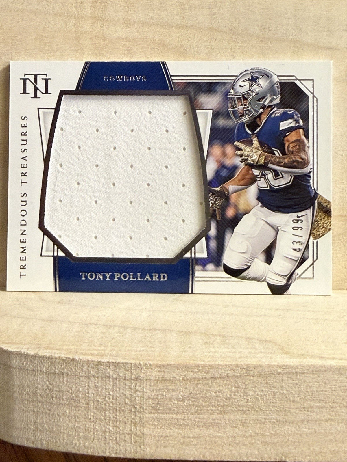 Tony Pollard Panini National Treasures Tremendous Treasures Rookies #TT37 Base