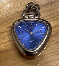 SEIKO Vintage Pocket Watch Mechanical Manual Open Face 17 Jewels JAPAN