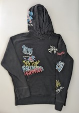 Hollister Unisex Hoodie Small S Black Graphic Pullover California 1999...
