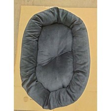 Majestic Pet - Oval Dog Bed, Bolster, Comfortable, Plush - Gray