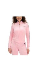 Juicy Couture Women's Cotton Velour Pickleball Jacket Size XXL Pink