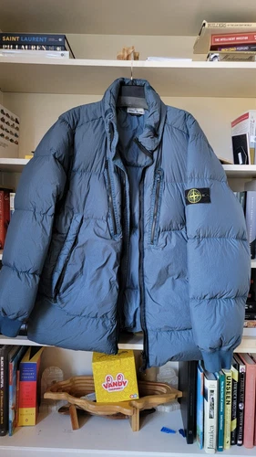 Stone Island Crinkle Reps piumino imbottito con cappuccio taglia 3xl uomo