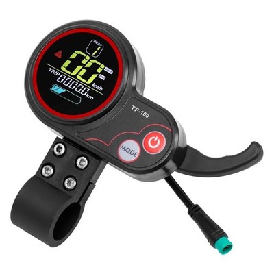 TF-100 5 Pin Electric Scooter LCD Display and Thumb Throttle, 36V-48V Ebike T...