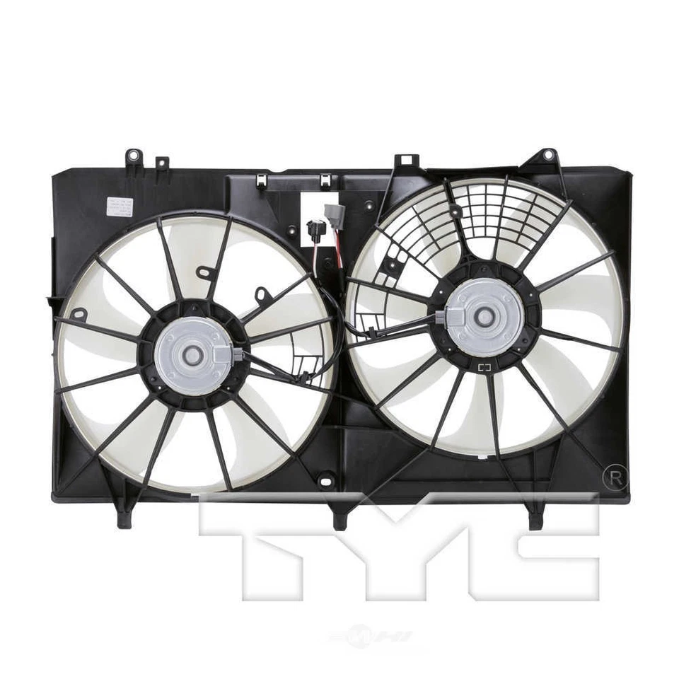 Ventilador de radiador y condensador doble para Toyota Sienna TYC 2011-2016 Foto 2 de 3