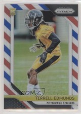 2018 Panini Prizm Rookie Red White & Blue Prizm Terrell Edmunds #252 3v8