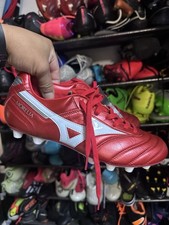 Mizuno Morelia 2 Made In Japan Ruby Red Soccer Cleats Men Size 8 US