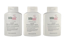 SebaMed Liquid Face & Body Wash 200ml Pack of 3 | pH 5.5 Cleanser Sensitive Skin