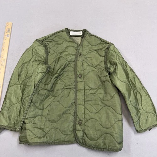 UNICOR Jacket Mens Medium Green Quilted Liner Cold Weather Coat Insulated Army - product listing photo