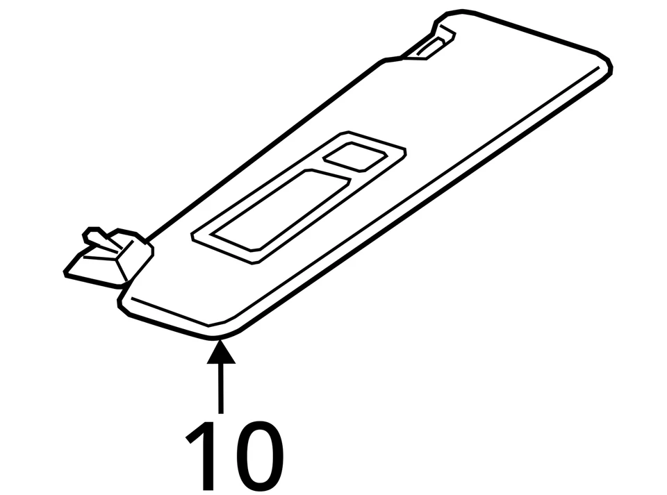 Juego de unidades de montaje de parasol delantero izquierdo y derecho BMW M3 G80 2021-2024 OEM Foto 4 de 4