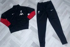 Men's Black  NIKE LIVERPOOL FC TRACKSUIT / BLACK /SMALL UK