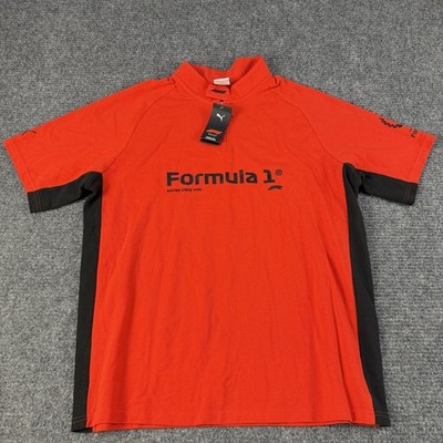 Formula 1 Shirt Mens XL Red F1 Racing 75 Years Anniversary Puma Polo Tee