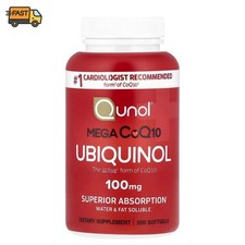 Ubiquinol CoQ10 Qunol Mega 100mg Superior Abs...