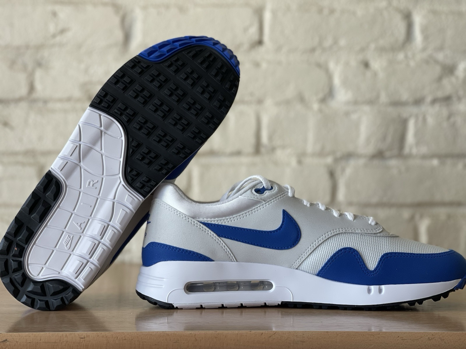 Nike Air Max 1 OG 86 Golf White Blue Golfing Shoes DV1403-115 Men