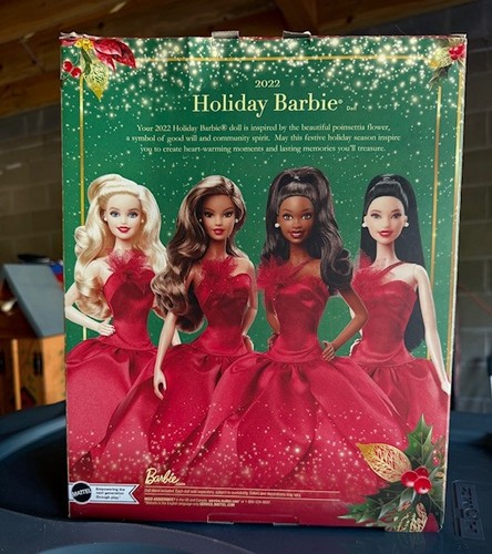 2022 Holiday Barbie Doll Signature New In Box Brunette Brown Hair~BNIB - Picture 2 of 4