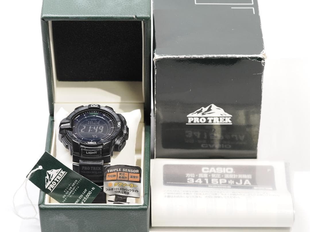 CASIO PRO TREK ブラック腕時計 PRG-270-1AJF 未使用 CASIO PRO TREK PRG-270-1AJF Black W/Box Tested Japan Used F/S | eBay
