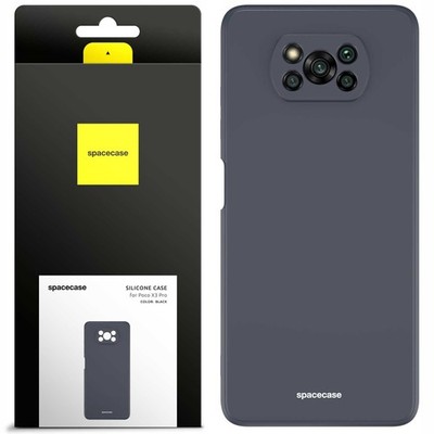 Spacecase Silikonhülle Für Poco X3 Pro Nfc-Telefon Schwarz