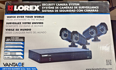 Lorex Security Camera System 8 Channel Hi-Resolution 4 Cameras 500GB  offl