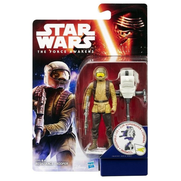 "Disney Hasbro B3451 Star Wars Episode 7 Resistance Trooper Figur 3,75\" 10Cm Neu"-image
